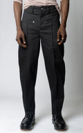 Waxed Fishtail Pintuck Jeans
