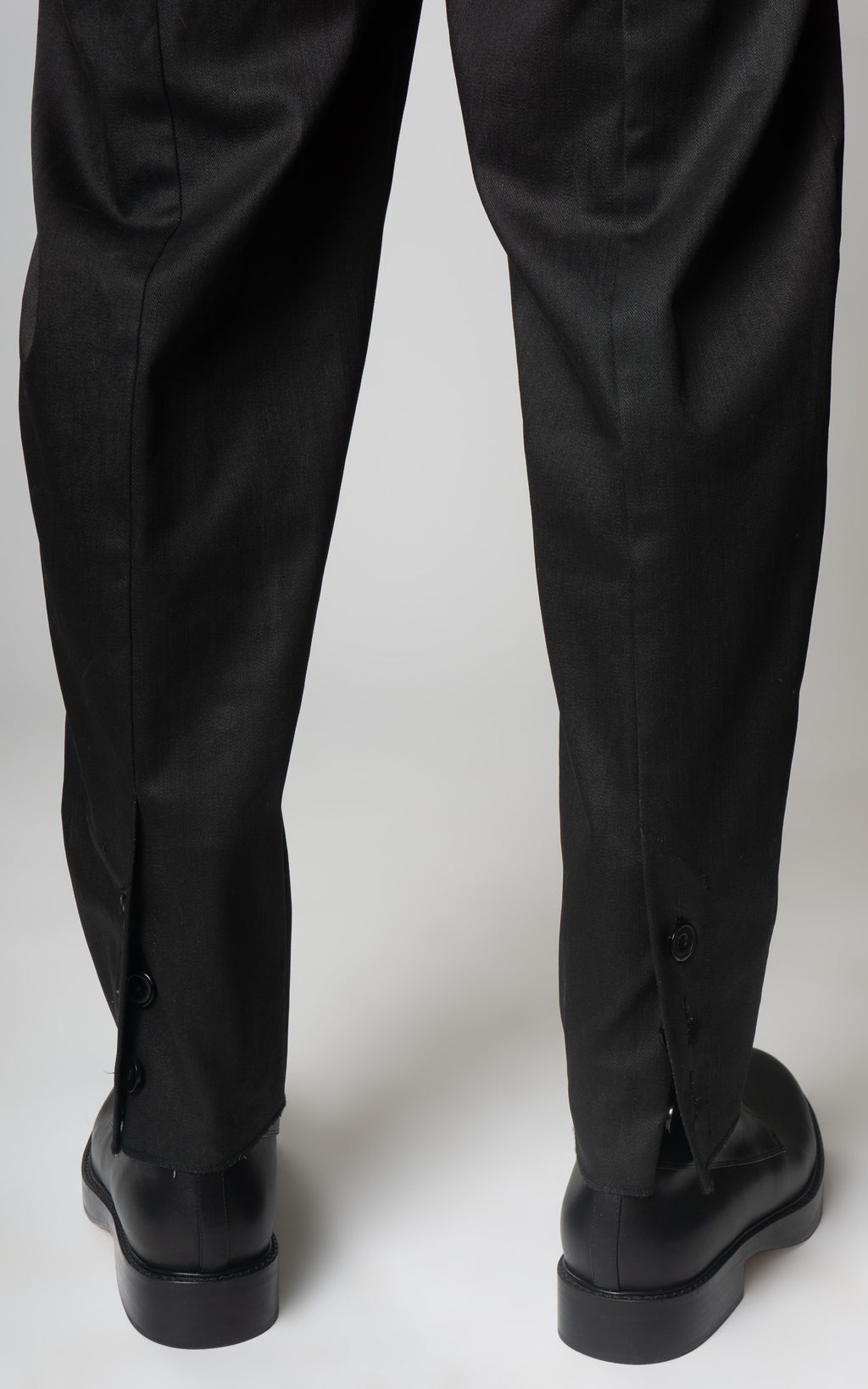 Waxed Fishtail Pintuck Jeans