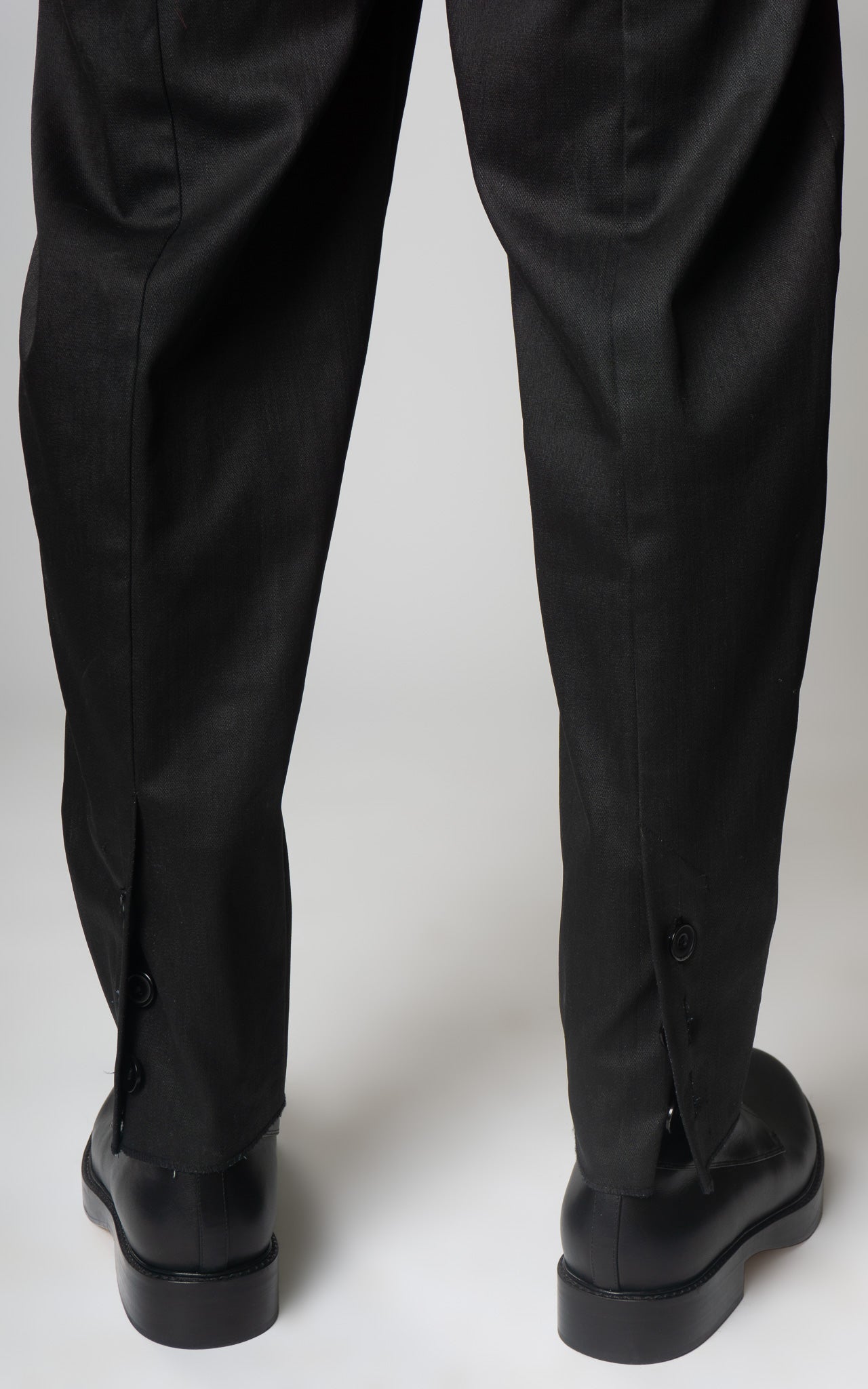 Waxed Fishtail Pintuck Jeans