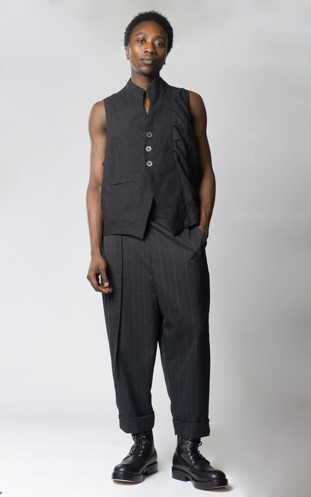 Dropcrotch Cuffed Trousers