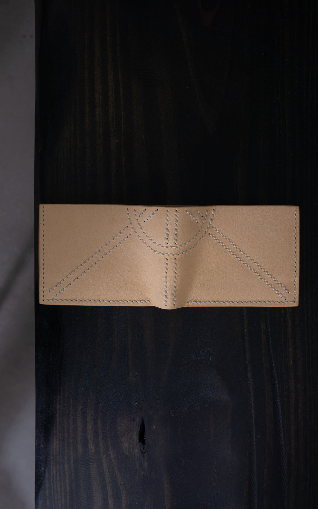 Abstract Sun Leather Wallet