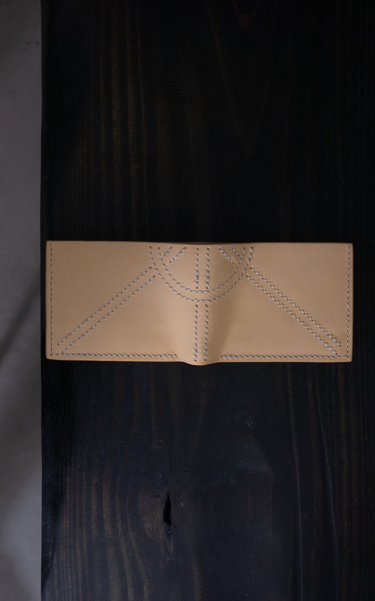 Abstract Sun Leather Wallet