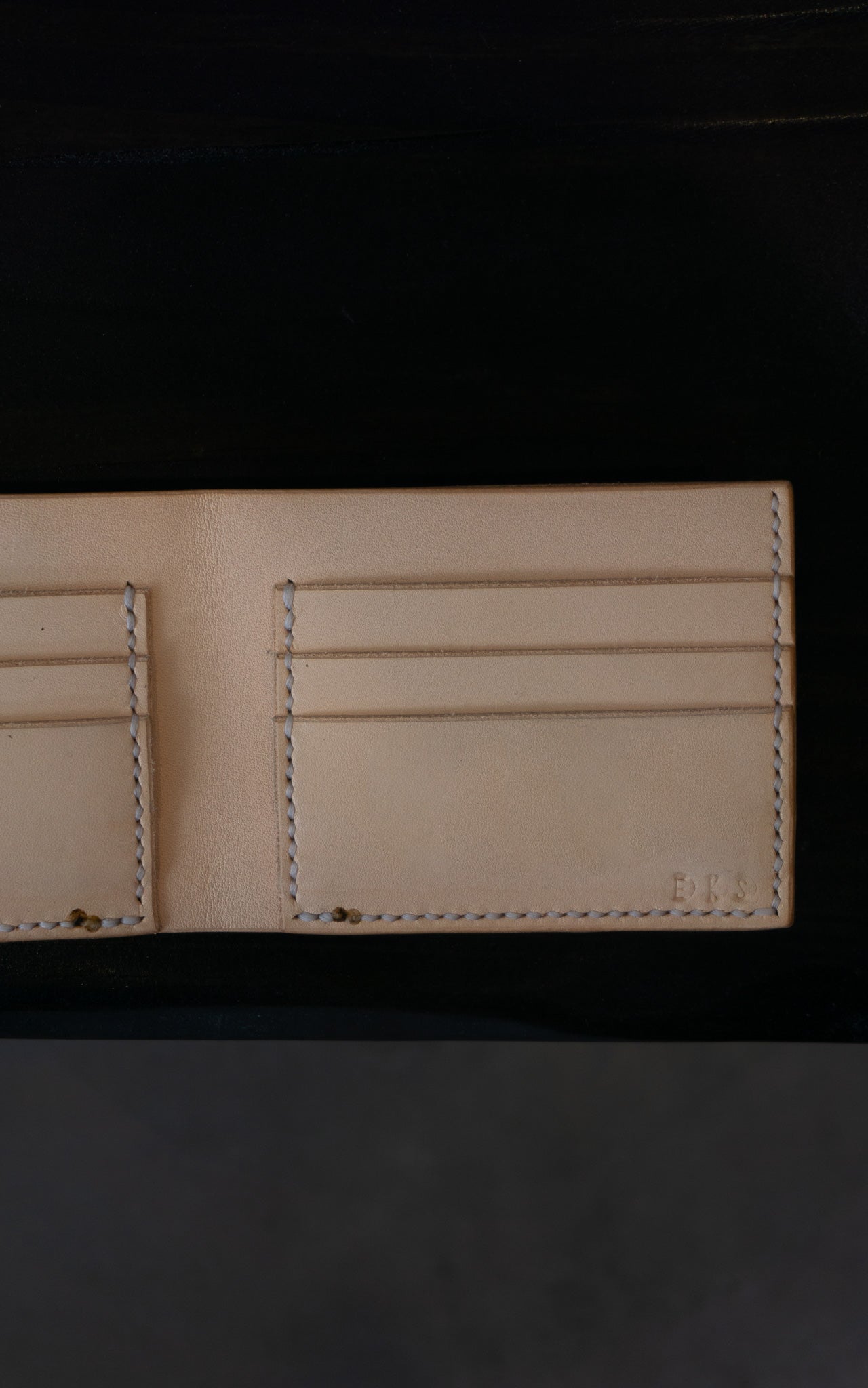 Abstract Sun Leather Wallet