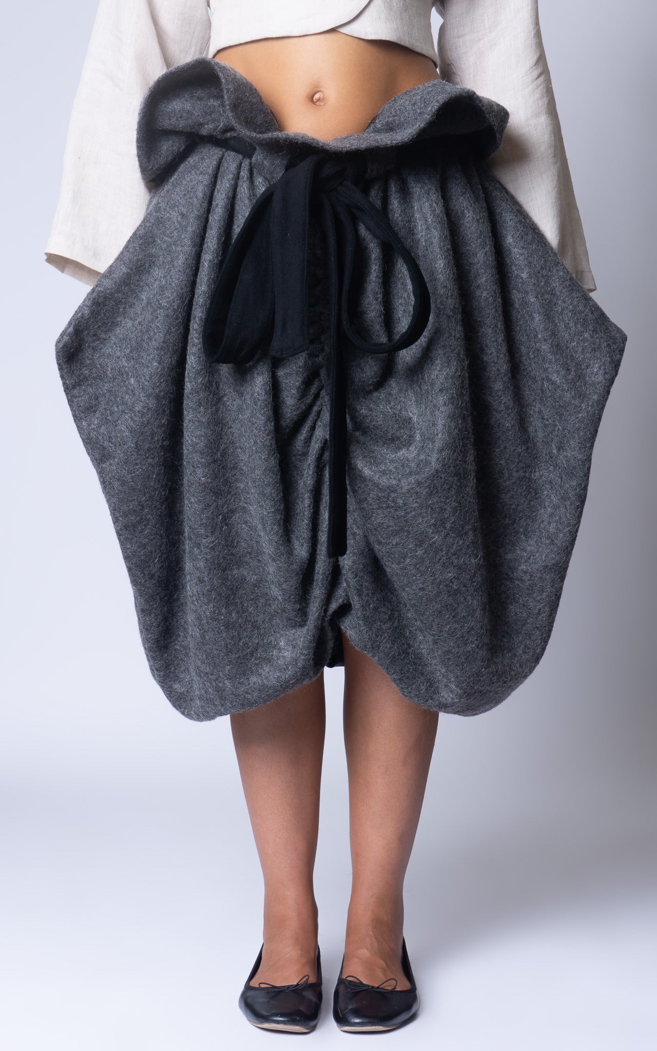 Oversized Gathered Skirt