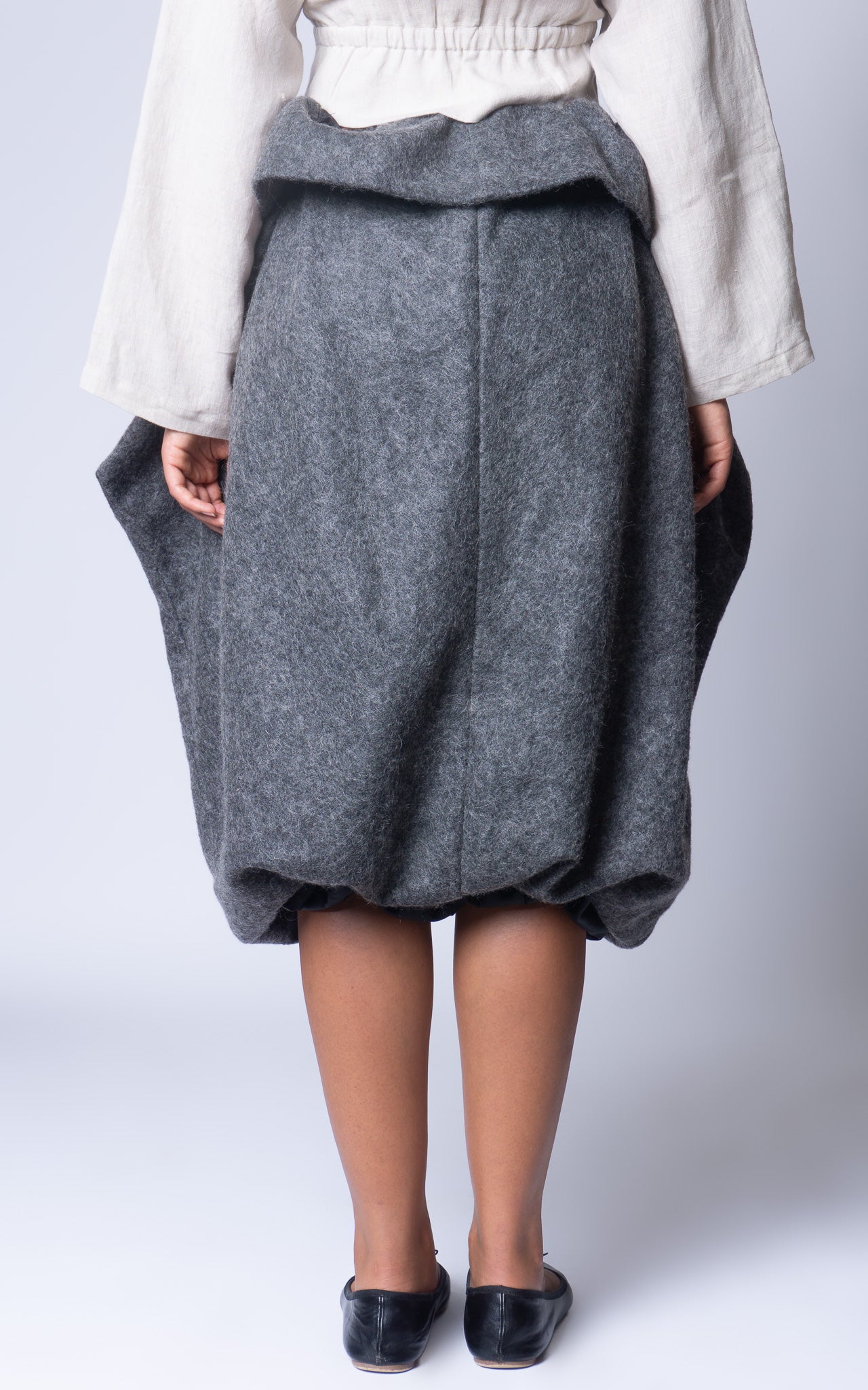 Oversized Gathered Skirt