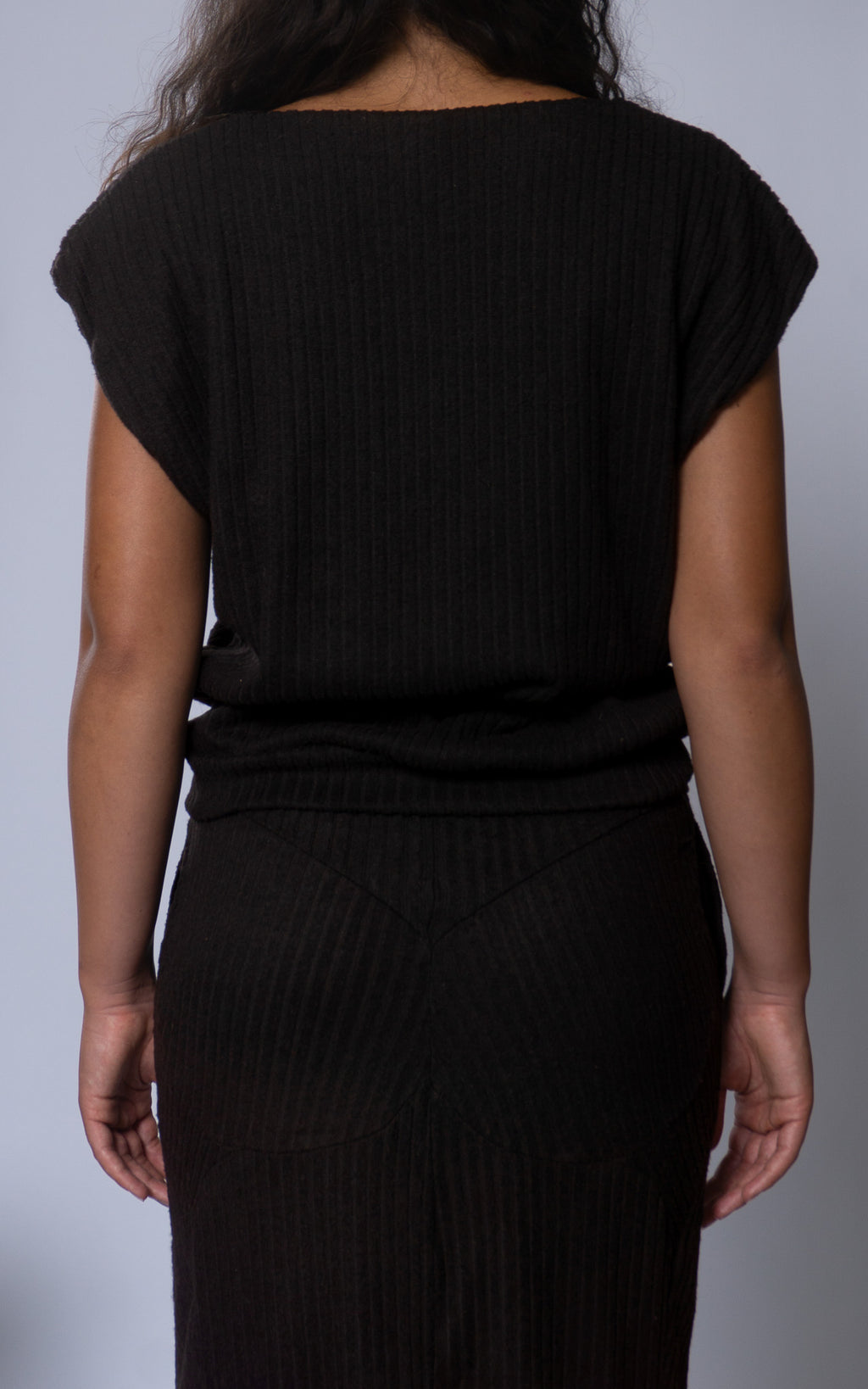 Ribbed Short Sleeve Dolman