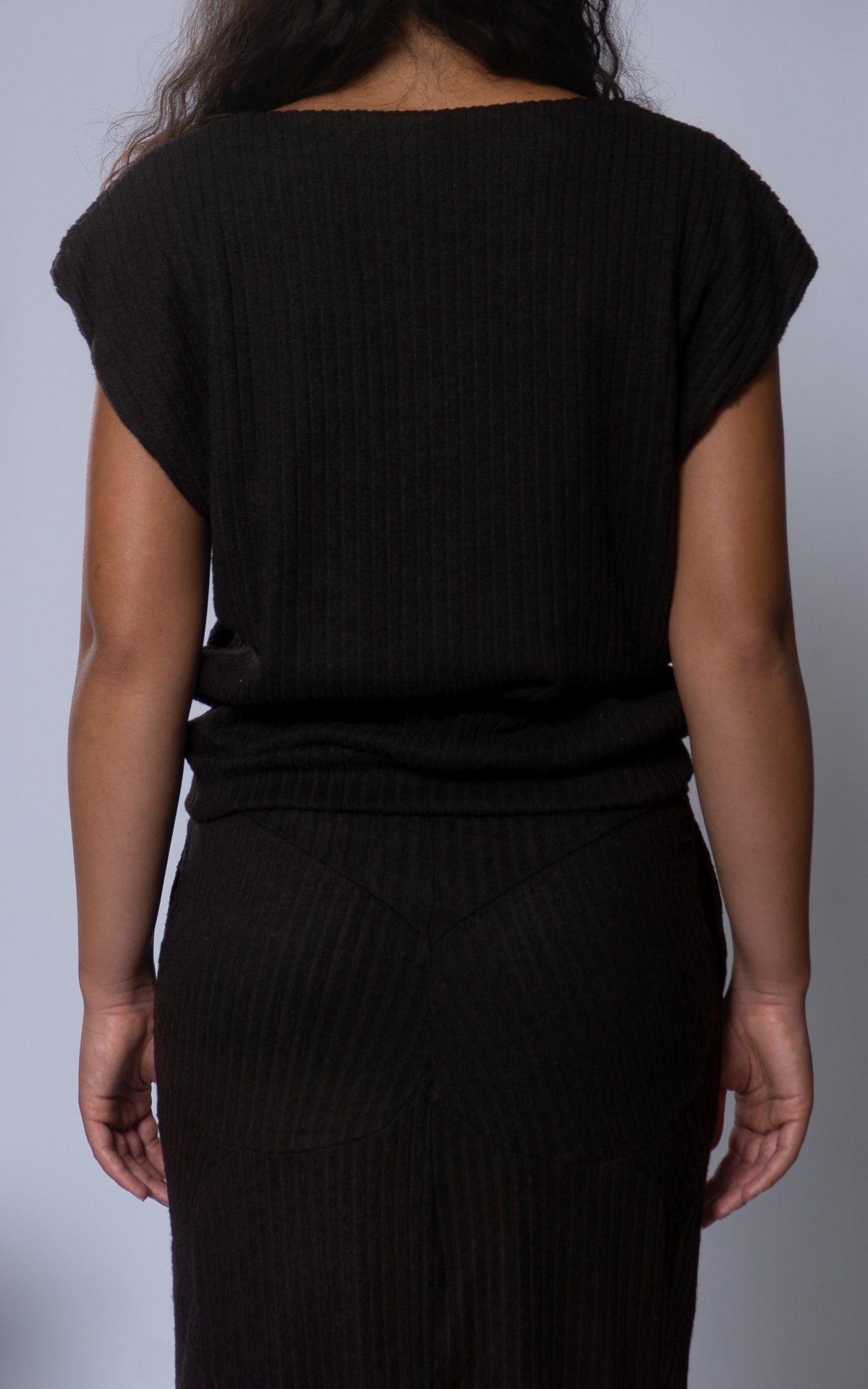 Ribbed Short Sleeve Dolman